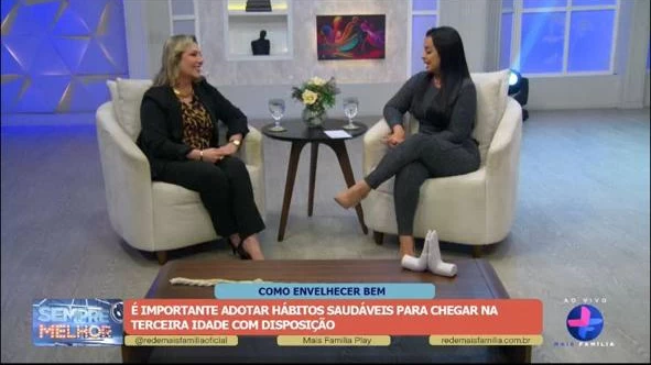 Foto Entrevista Programa Sempre Melhor Rede Mais Família